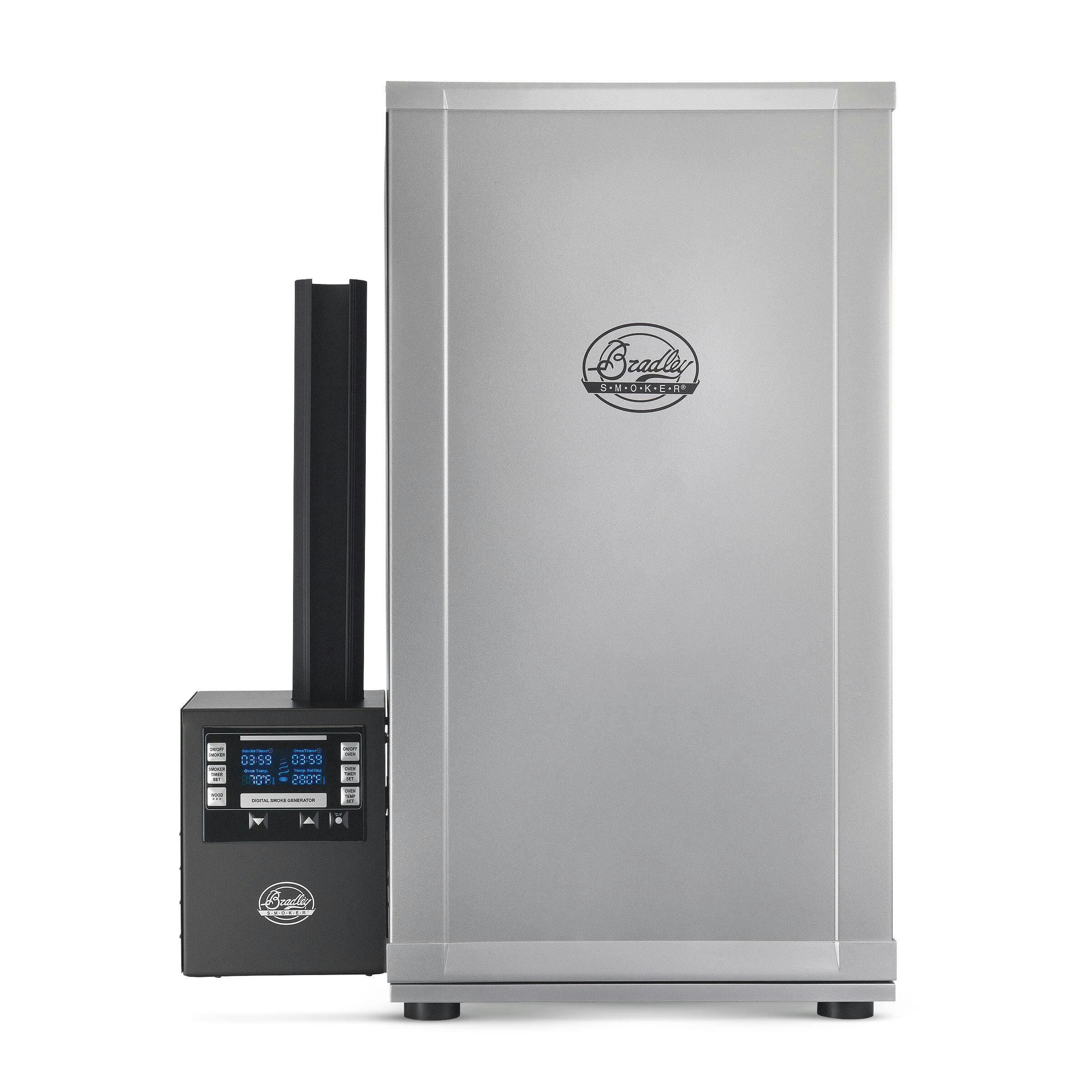 Bradley Digital 4-Rack Electric Vertical Smoker with an Automatic Wood Feeder