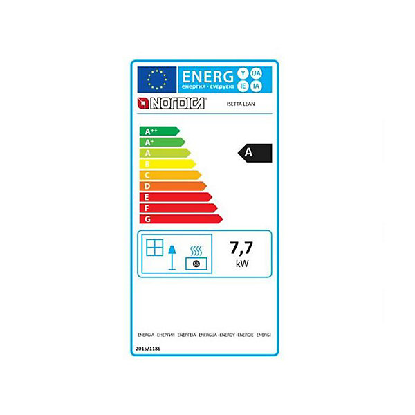 Nordica Extraflame Poêle à bois 7.7kw noir - ISETTALEAN