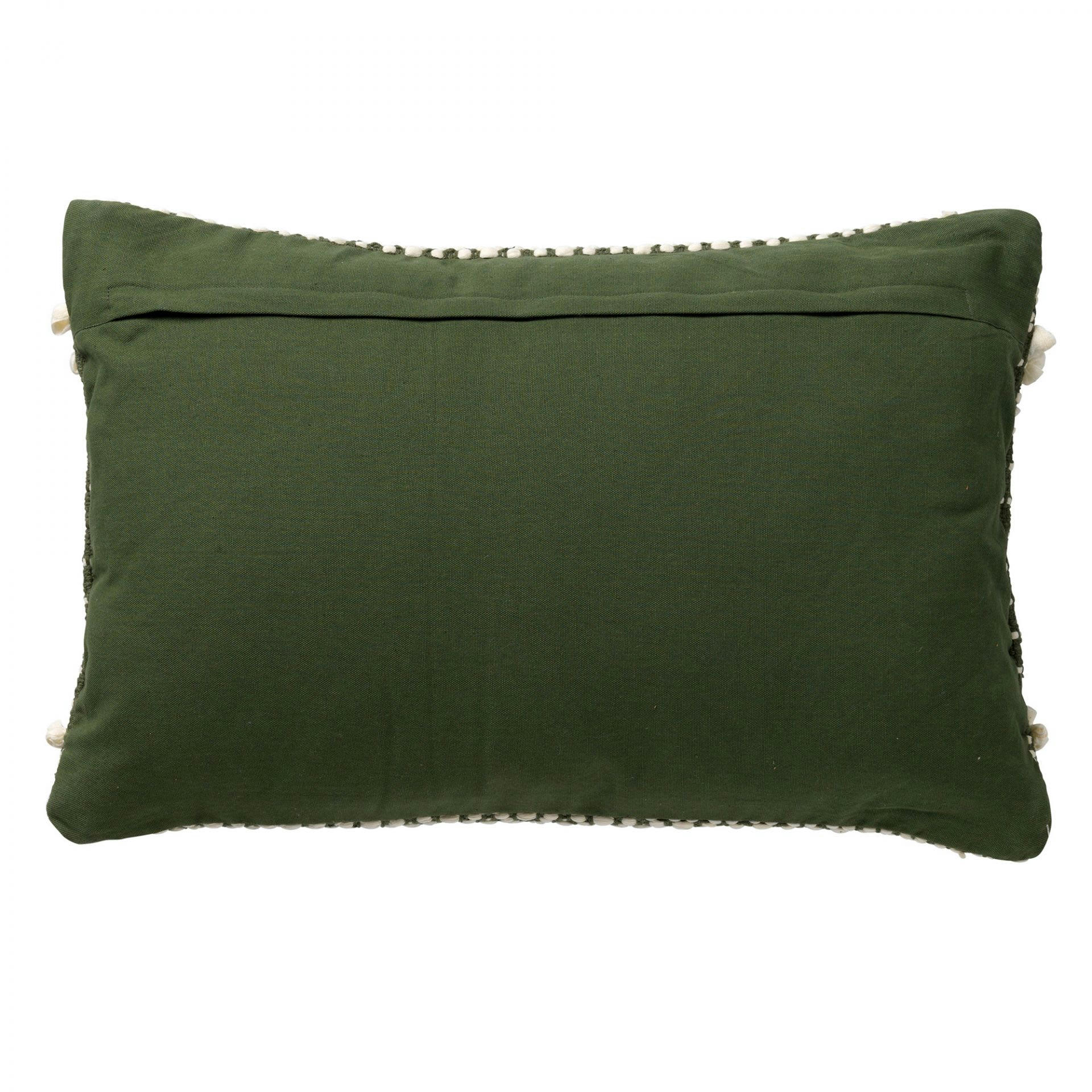- Housse de coussin vert en coton-40x60 cm avec motif