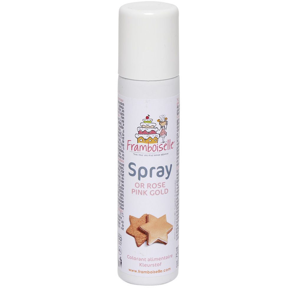Colorant alimentaire spray rose doré 75 ml