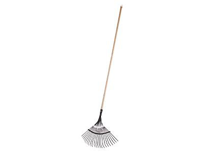 Balai à gazon à fils plats en métal L.130 cm
