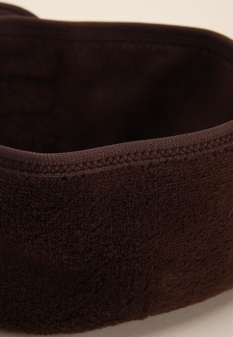 Womens Brown Fleece Beauty Headband