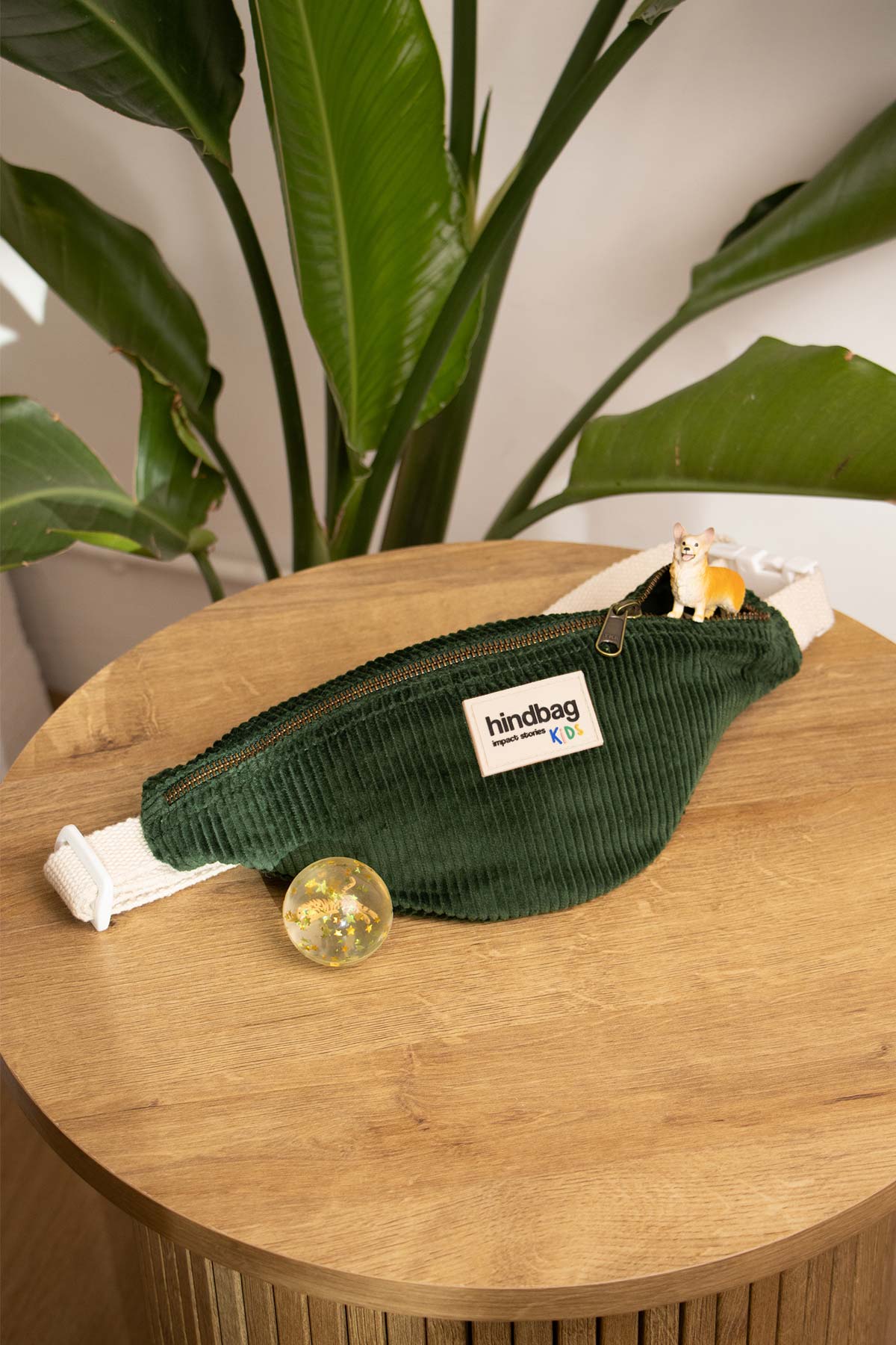 Sac banane enfant Augustin Velours Sapin Kids