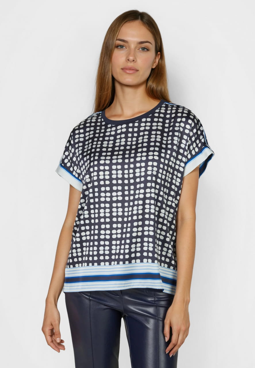 Blusenshirt mit Streifendetails