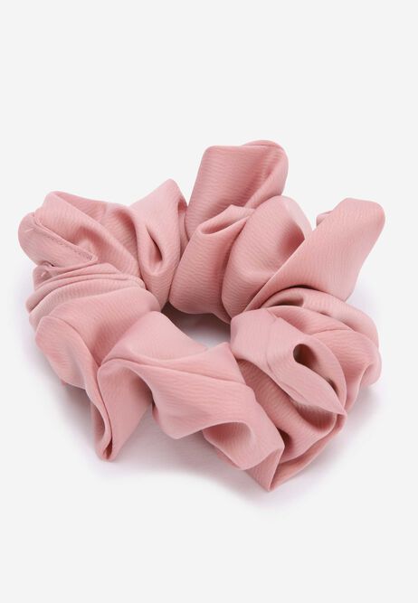 Womens Pink Extra Large Satin Scrunchie
