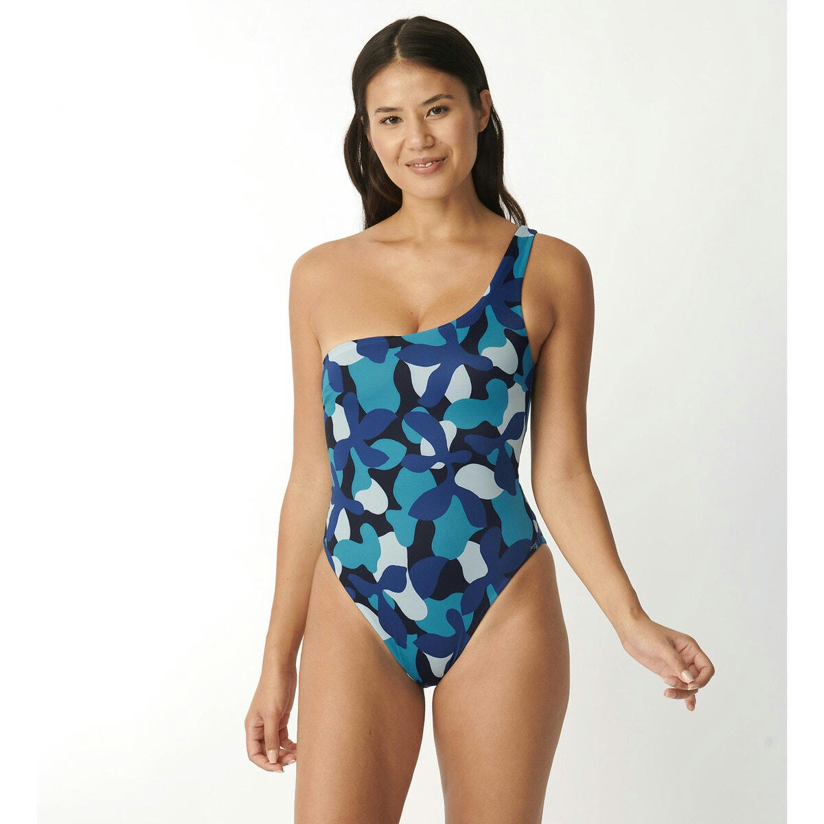 Maillot de bain asymétrique Flower Horn