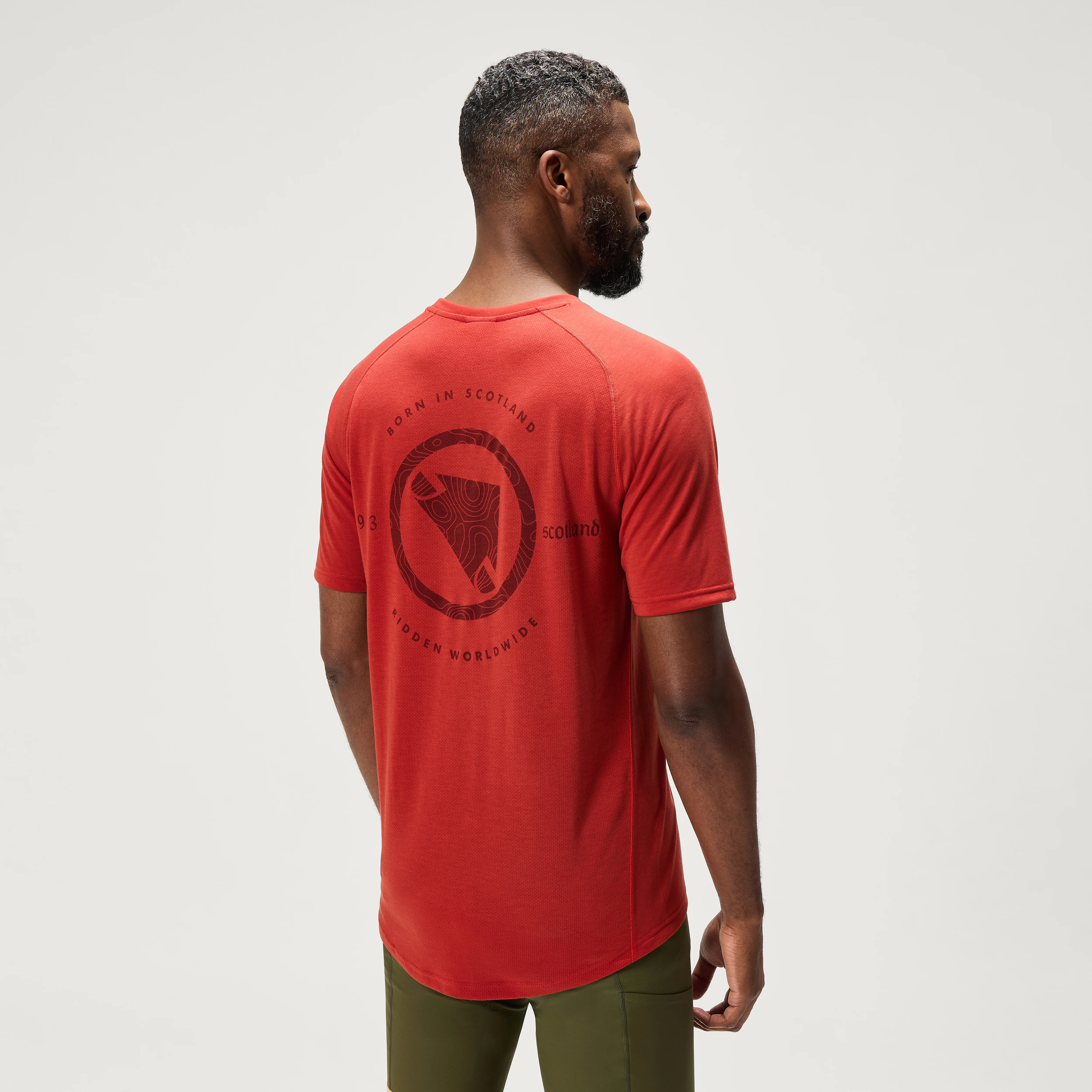 Men's Loop S/S Tech Tee - Brick Red
