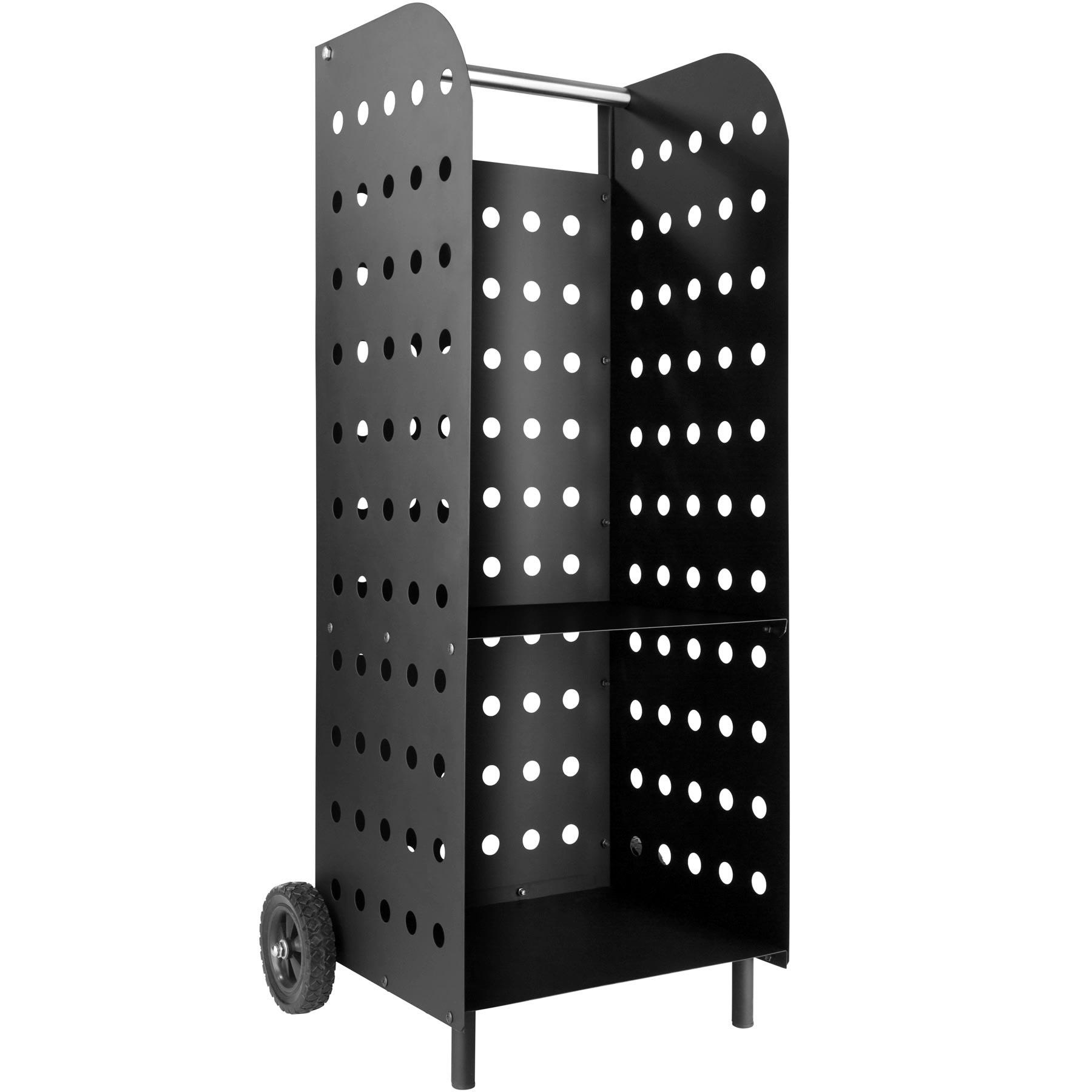 - Porte bûches en Acier noir