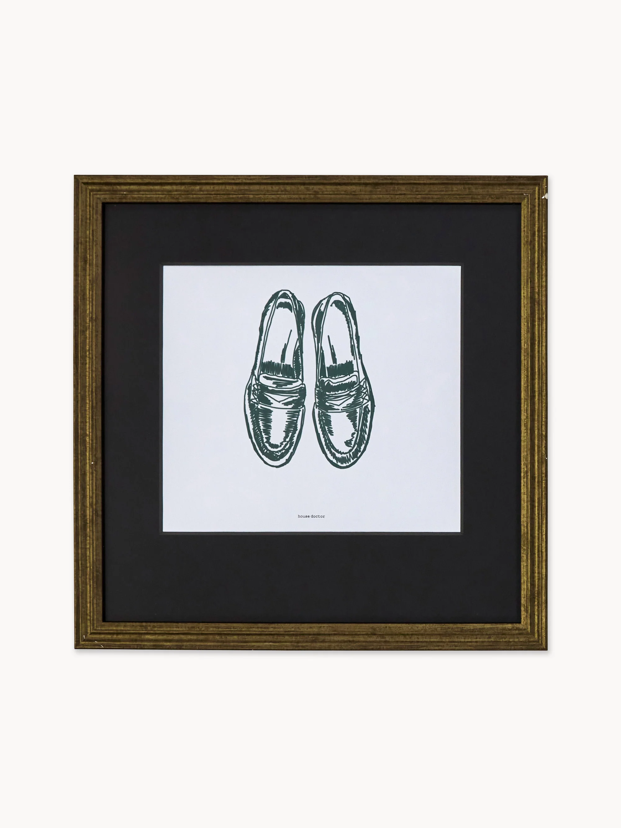 Gerahmter Digitaldruck Shoe