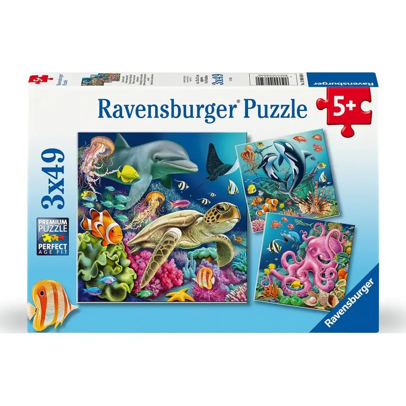 Puzzle 3-teilig Bezaubernde Unterwasserwelt
