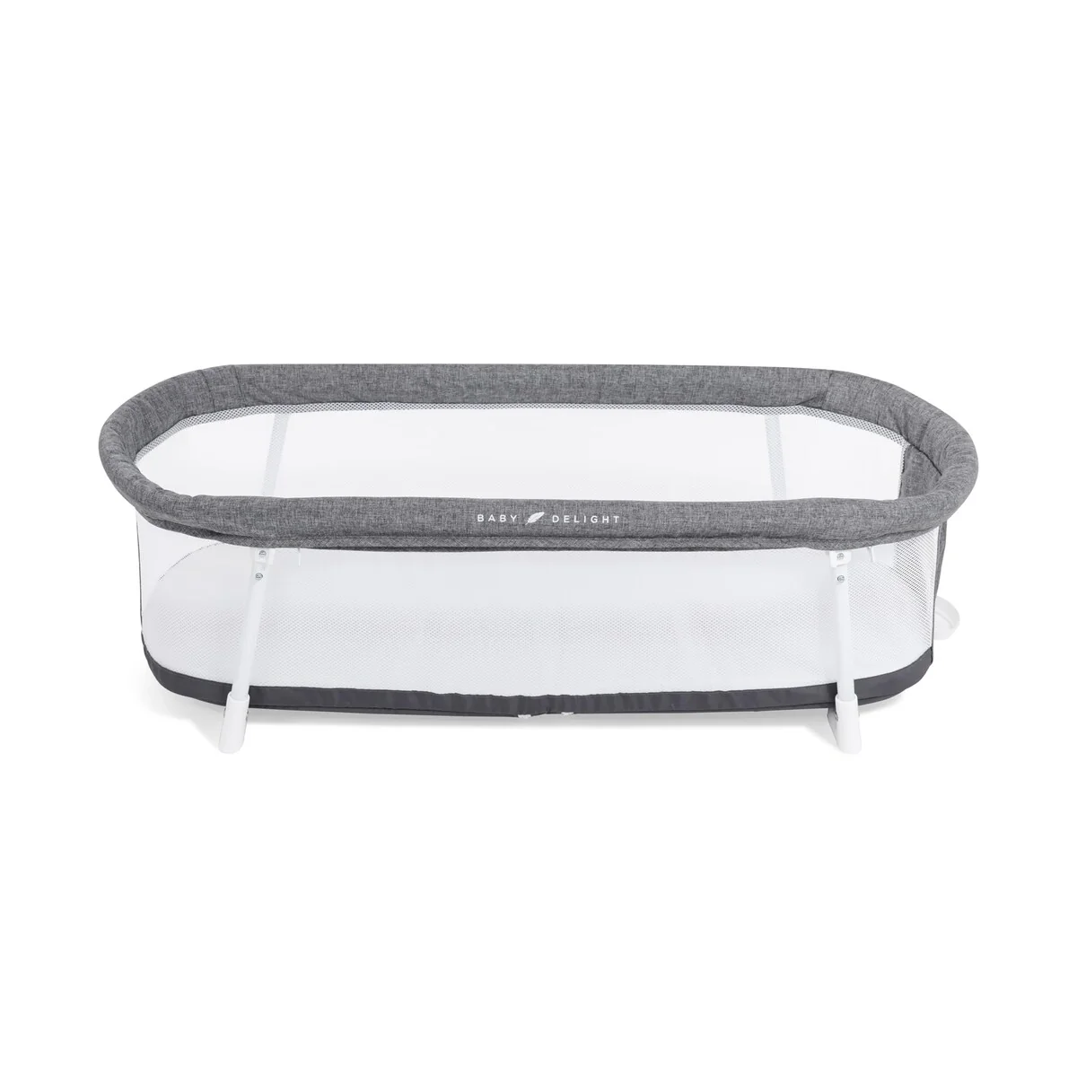 Snuggle Nest Bassinet, Portable Baby Bed, for Infants 0 - 5 Months, Charcoal Tweed