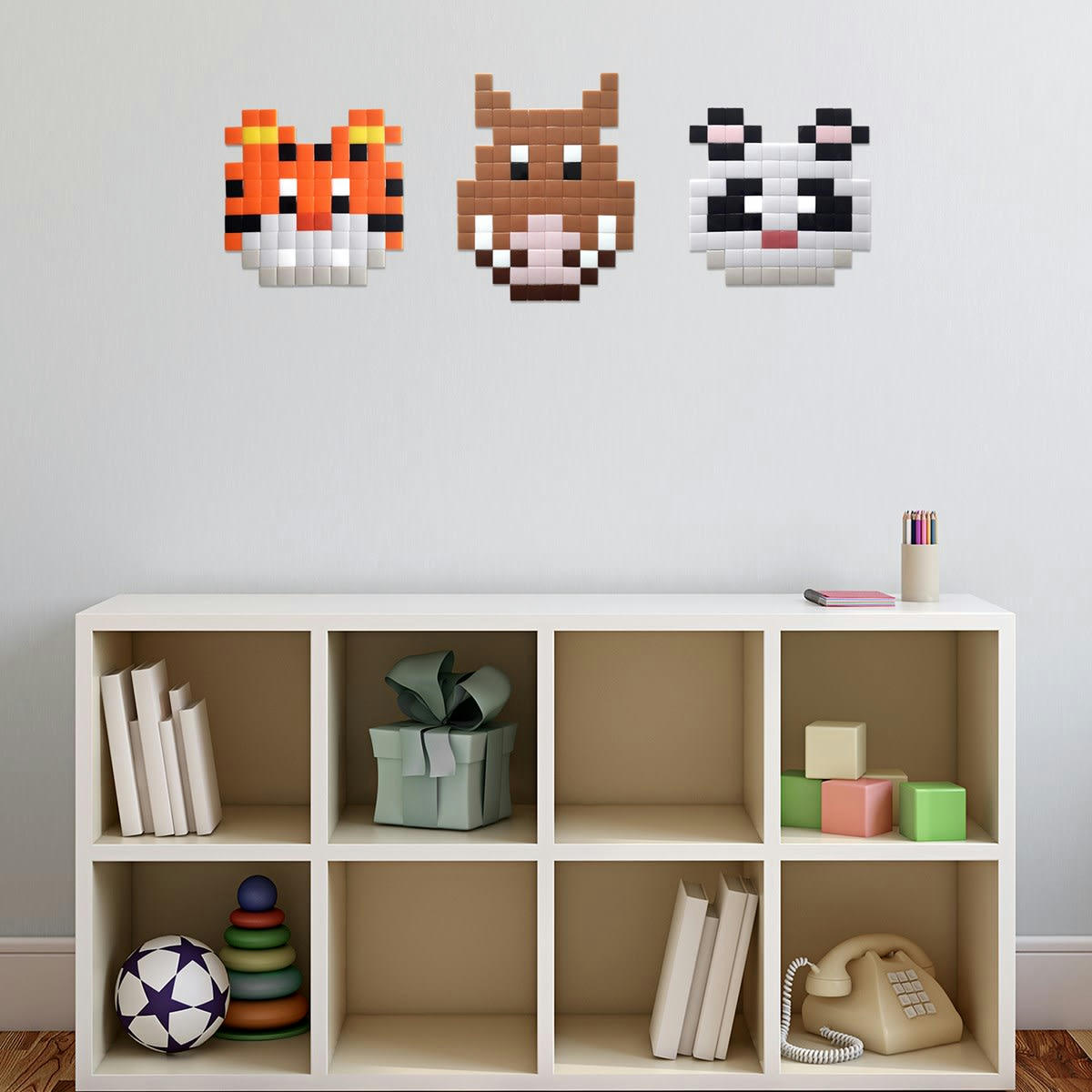 PANDA - Mosaïque adhésive en verre noir