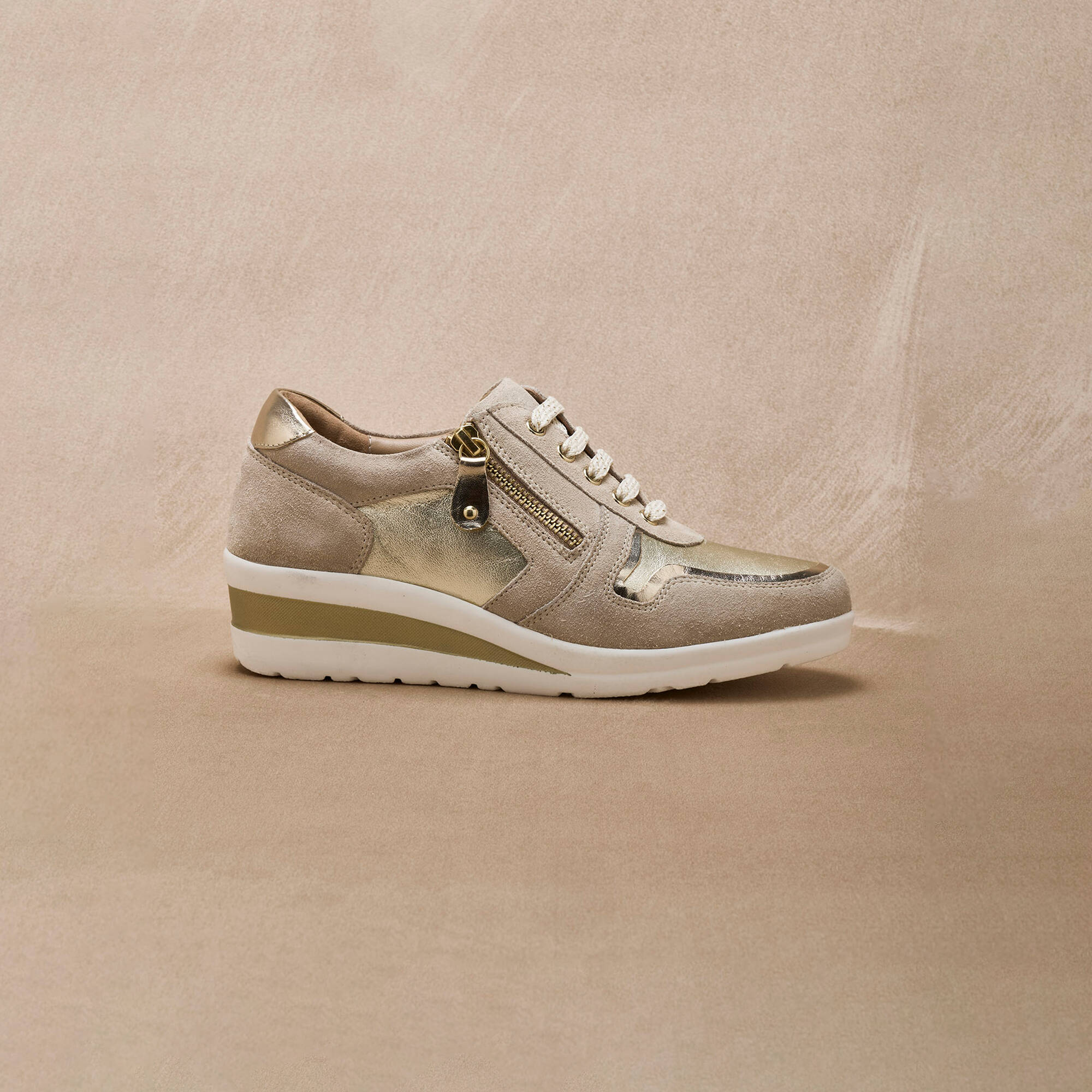 Derbies à lacets largeur confort, petit compensé