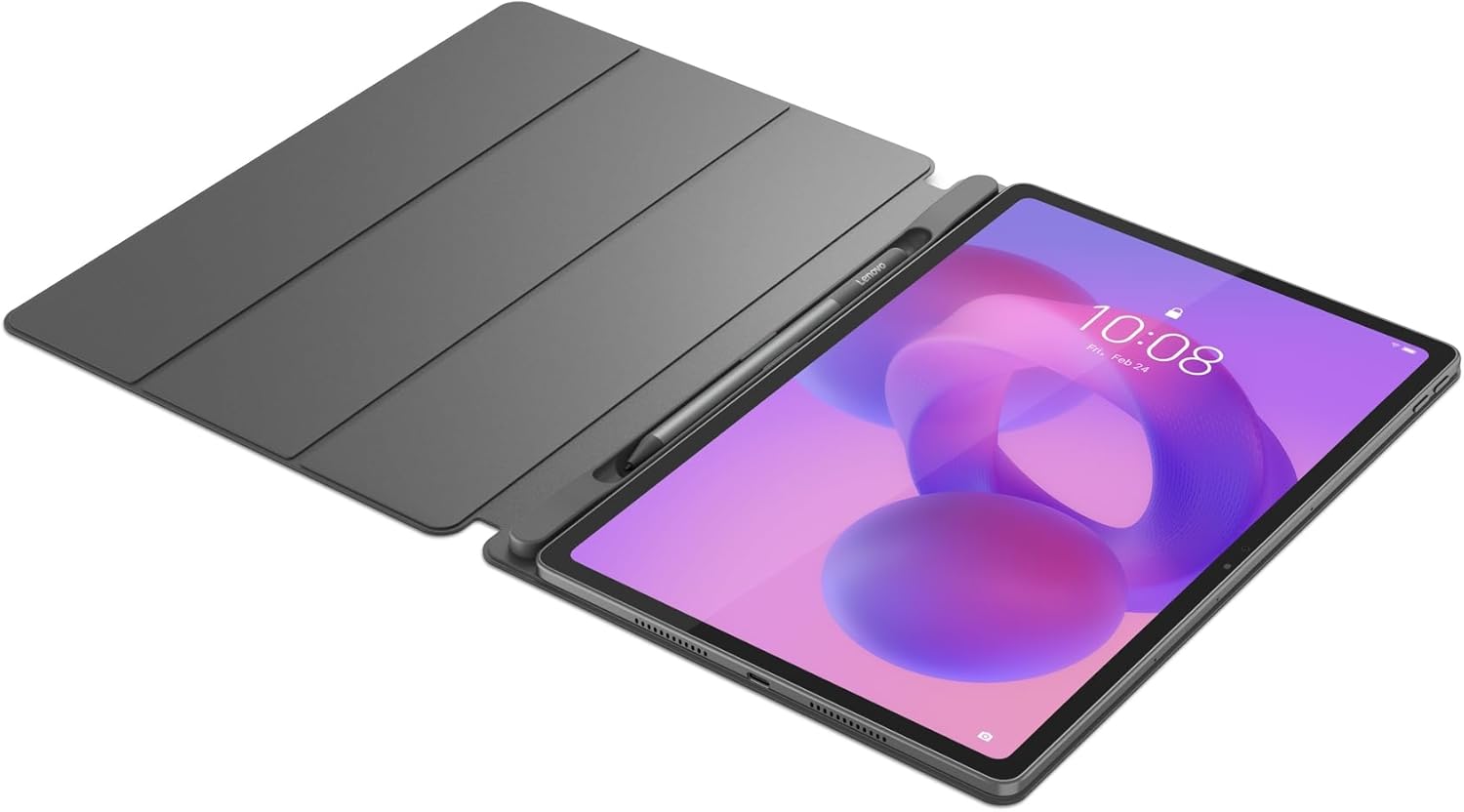 Lenovo Idea Tab Plus - Lightweight Tablet - 12.1″ 2.5K IPS Touchscreen Display - 90Hz - MediaTek Dimensity 6400-8GB Memory - 128GB Storage - Integrated Arm Mali-G57 MC2 - Lenovo Tab Pen & Folio Case