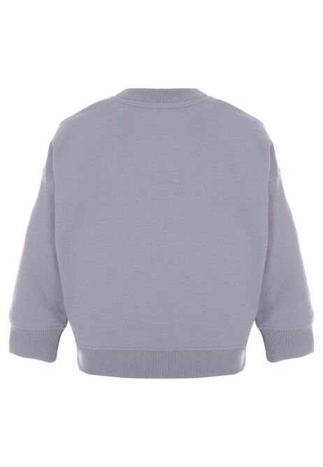 Younger Boys Blue Dinosaur Football Sweatshirt