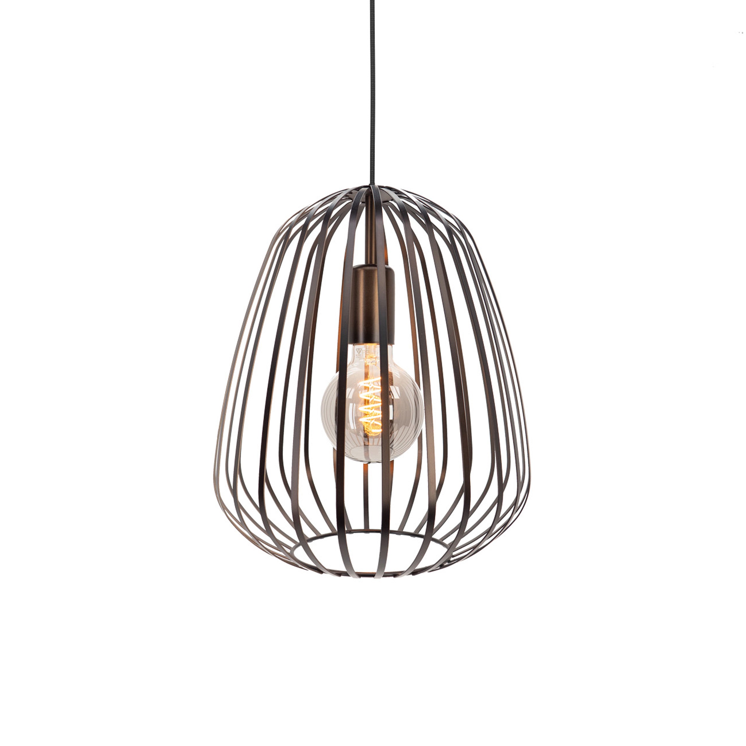EGLO hanglamp Espinal - e27 - ø 28 cm - brons - staal