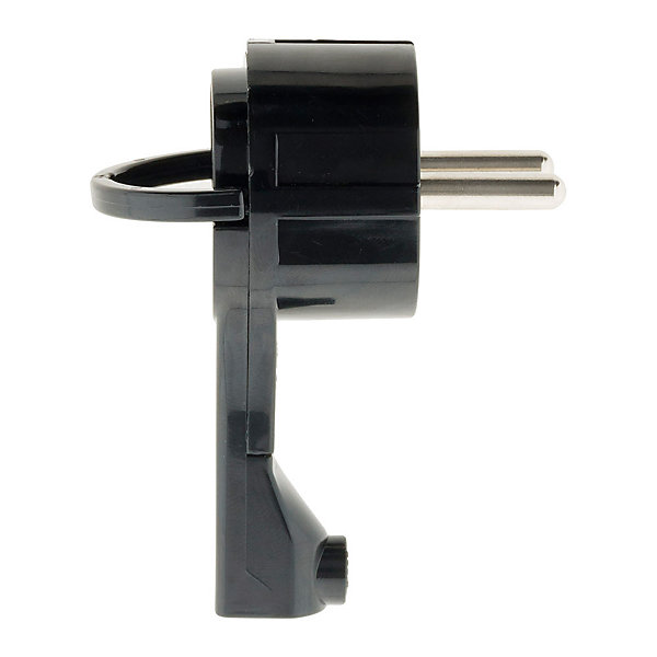 Fiche mâle 16A extraplate - Noire - Zenitech