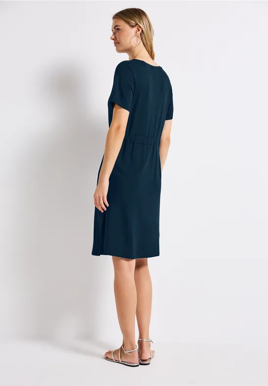 Jersey-Kleid mit Tunnelzug