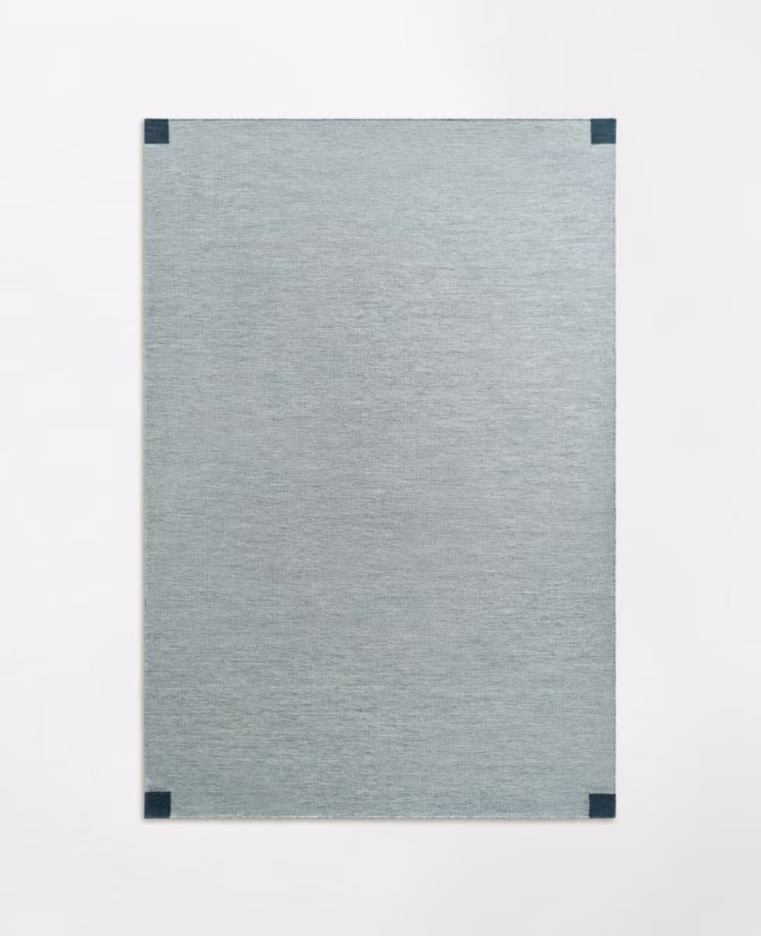 Handwoven Wool Area Rug, Modern Scandinavian Rug, Minimalist Japandi Rug, Blue Flatweave Rug for Living Room Bedroom