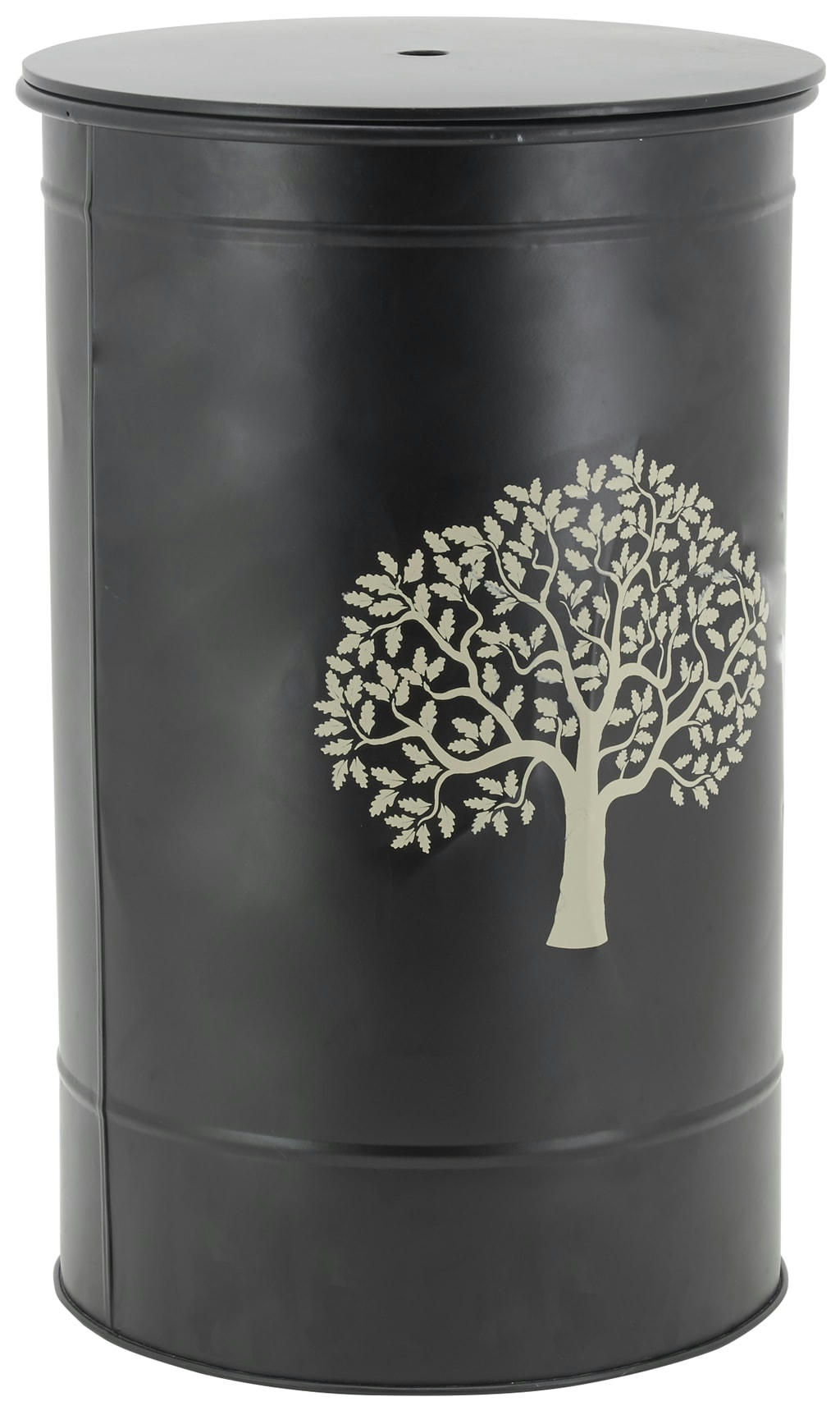 - Coffre à pellets en métal noir métal noir arbre