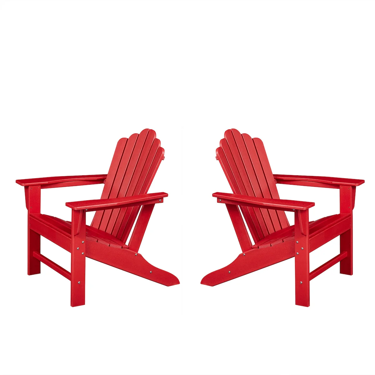 Classic Outdoor Adirondack Chair Set of 2 for Garden Porch Patio Deck Backyard, Weather Resistant Accent Furniture