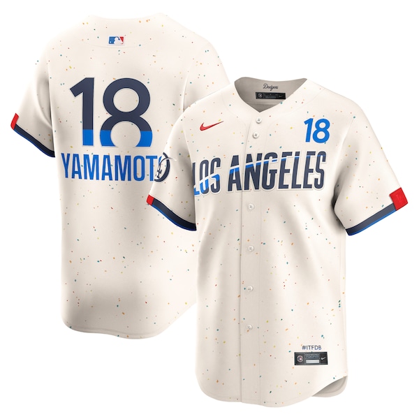 Yoshinobu Yamamoto Los Angeles Dodgers Nike 2024 City Connect Limited Player Jersey - Cream