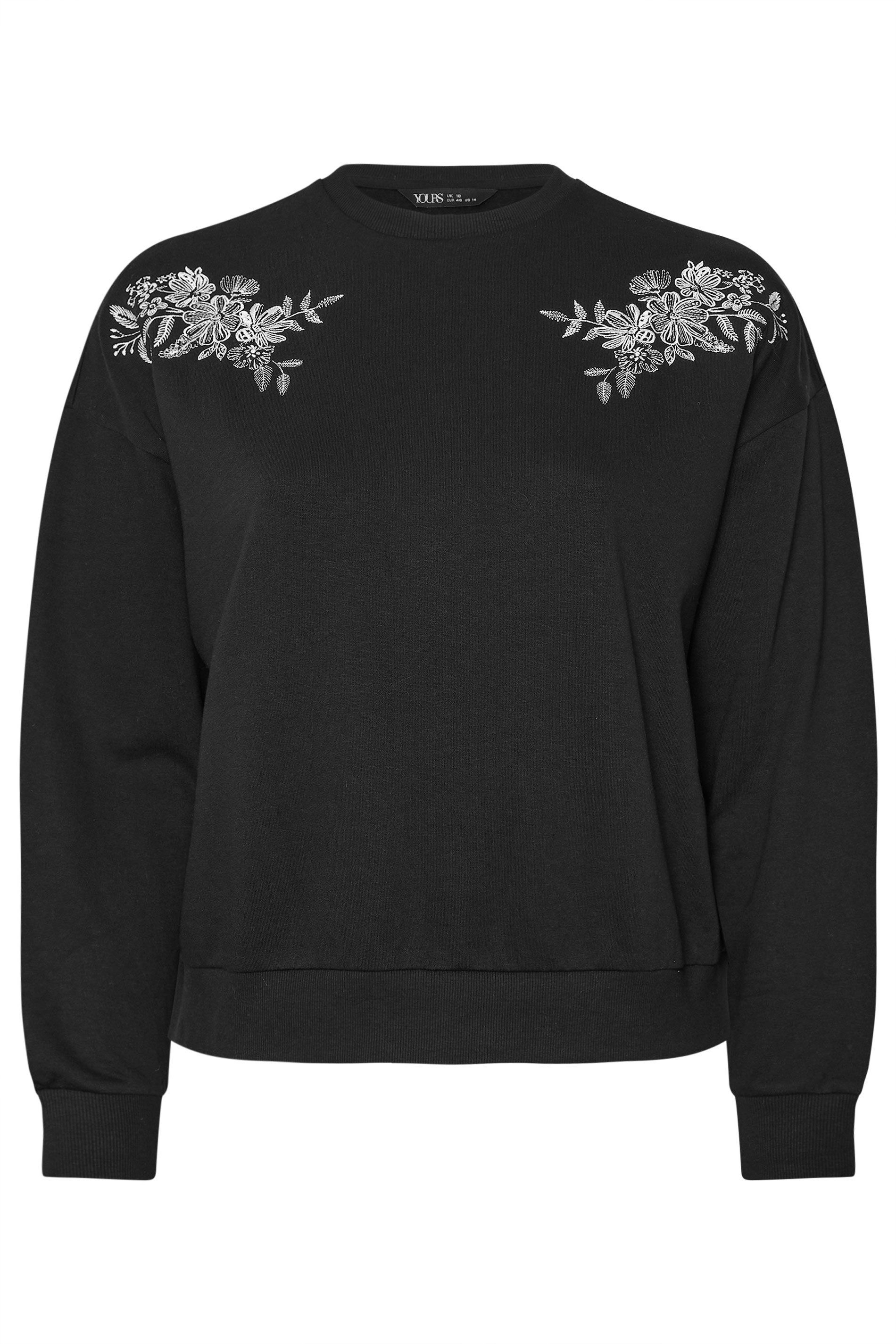 Yours Embroidered Crew Neck Sweatshirt