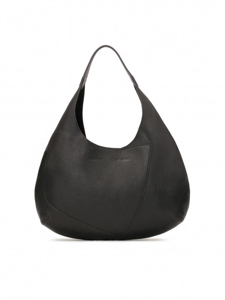 Large leather shoulder bag