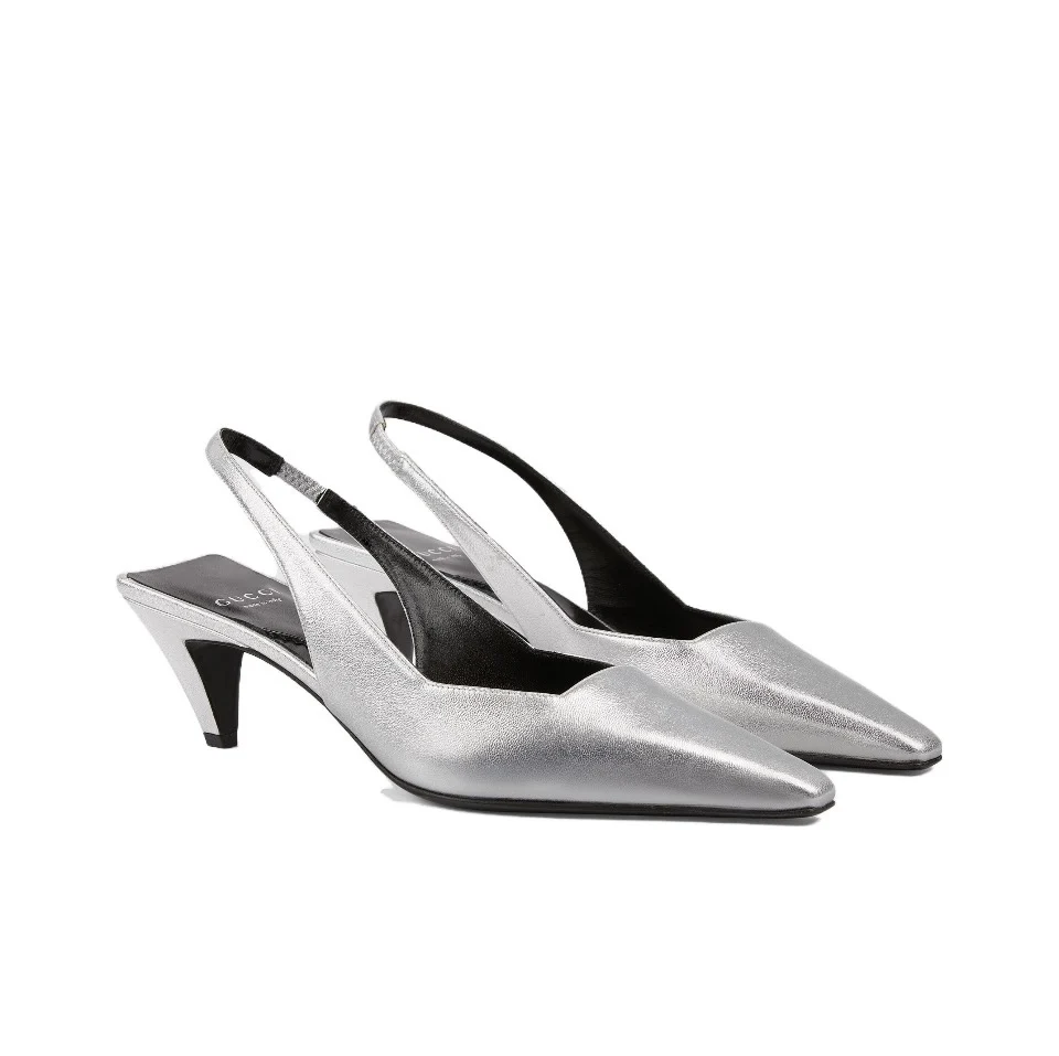 Gucci Square Toe Strappy Sandals Slide Sandal