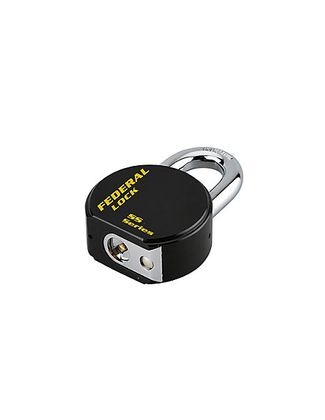 Cadenas à clé Fédéral Lock 900R UNIKEY (achetez-en plusieurs, ouvrez avec la même clé), 63.5mm, 2 clés - THIRARD