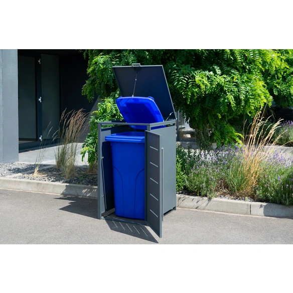 Mülltonnenbox, für 1 x 240 L, BxTxH: 68 x 80 x 116 cm, anthrazit