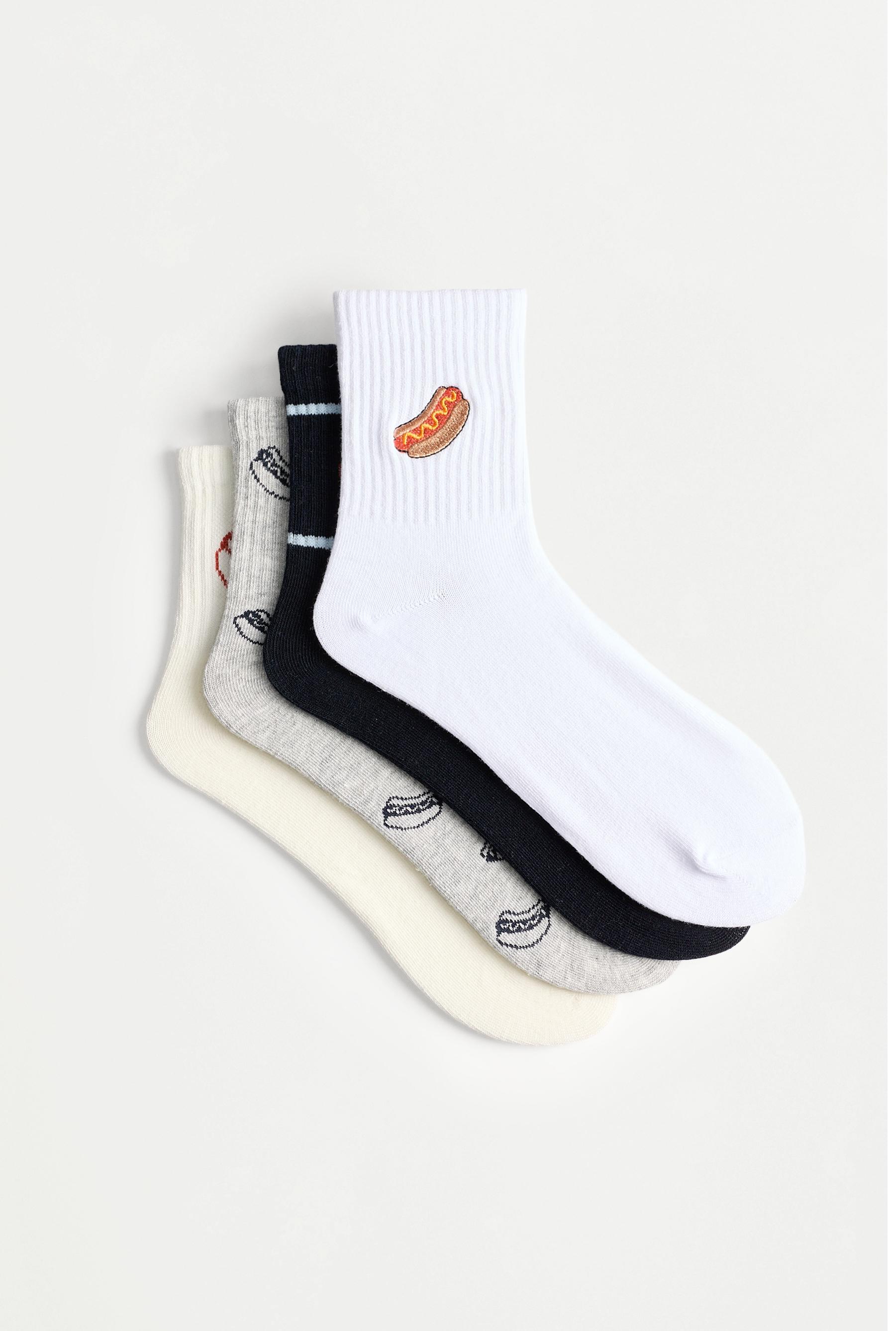 Calcetines cortos Hot Dog (Pack 4)