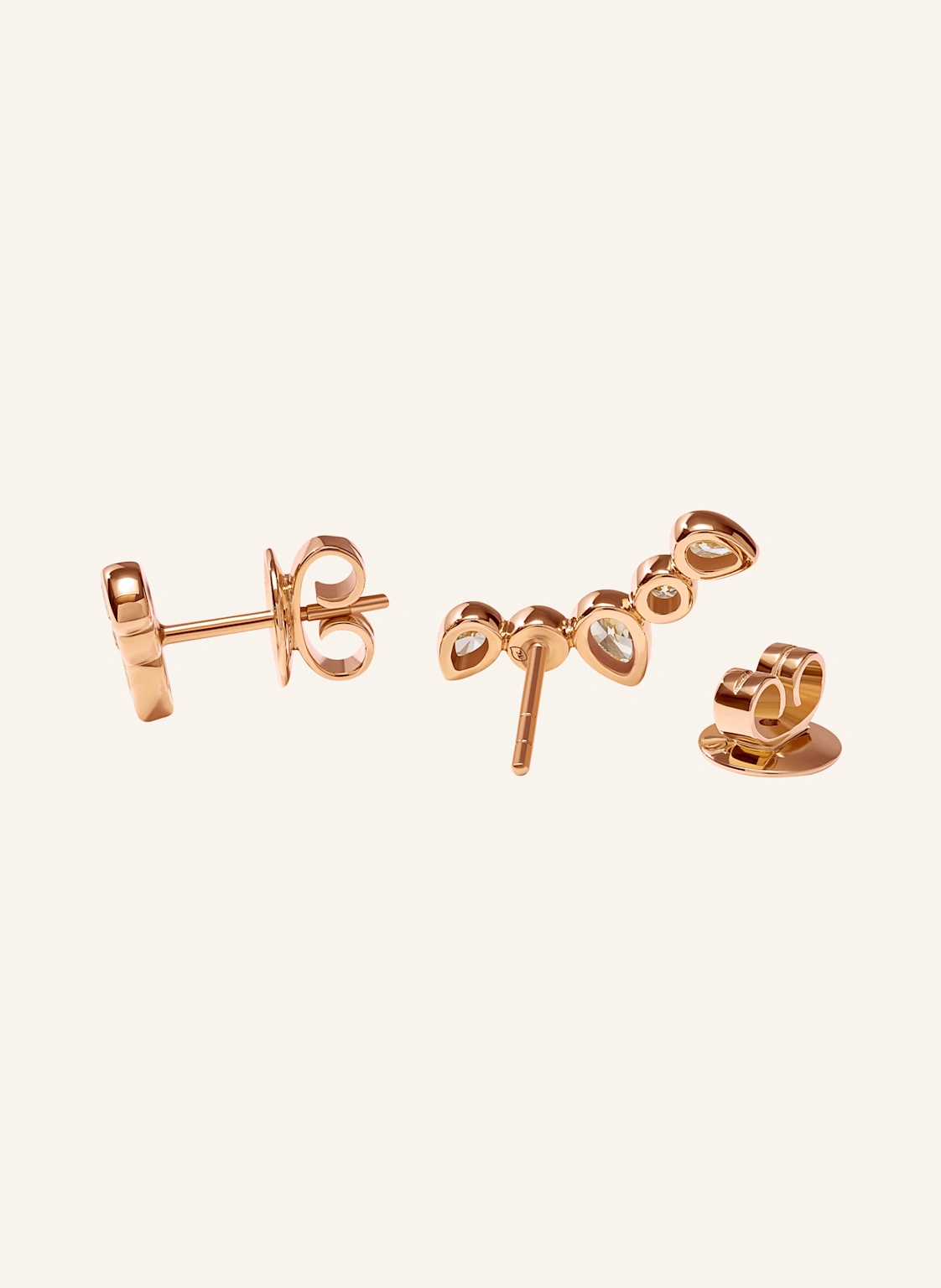 TAMARA COMOLLI Ohrstecker OHRSTECKER GYPSY CRAWLER CLASSIC 18K Roségold