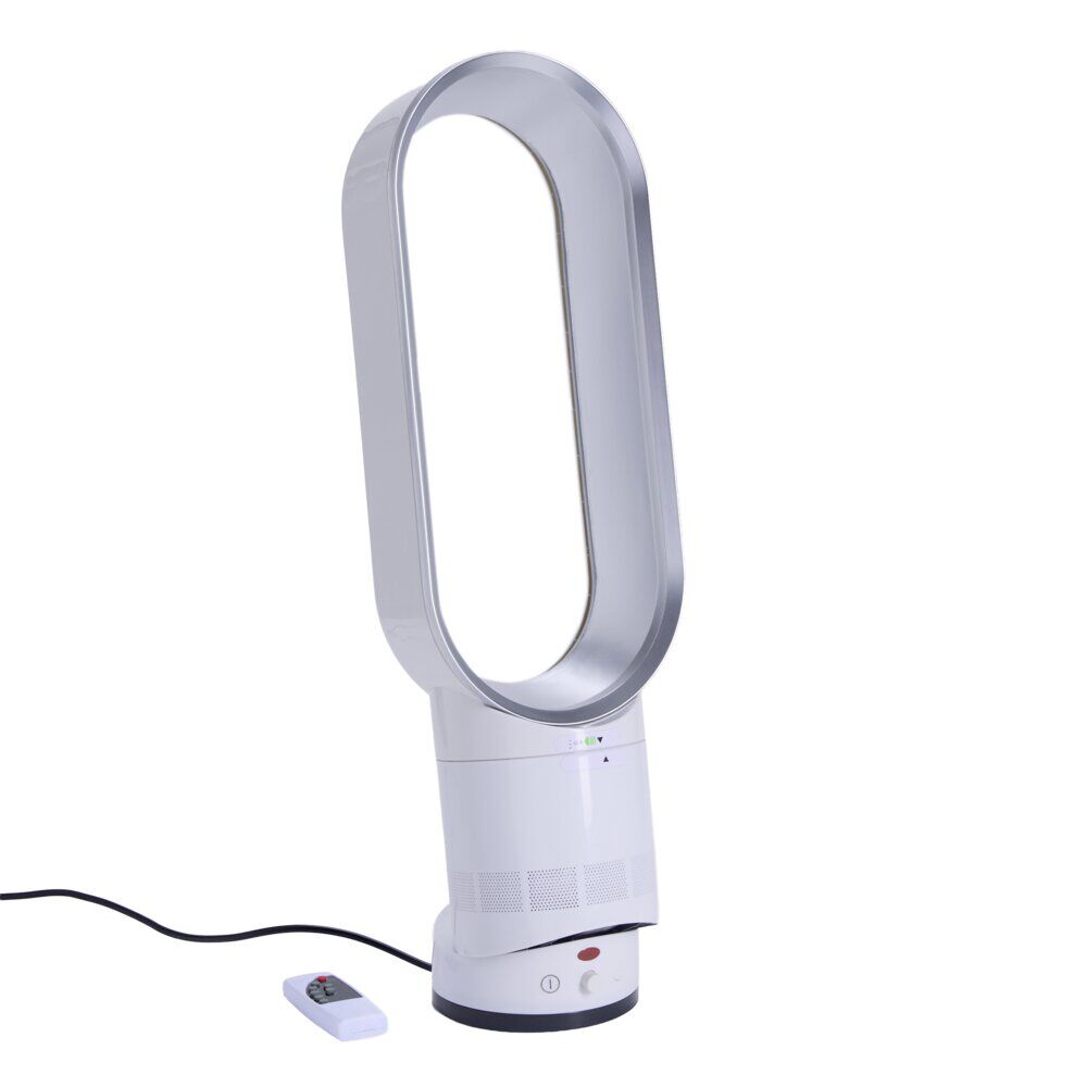 Ventilateur sans pale 55W tactile avec télécommande blanc 25x17,5xH49,5cm