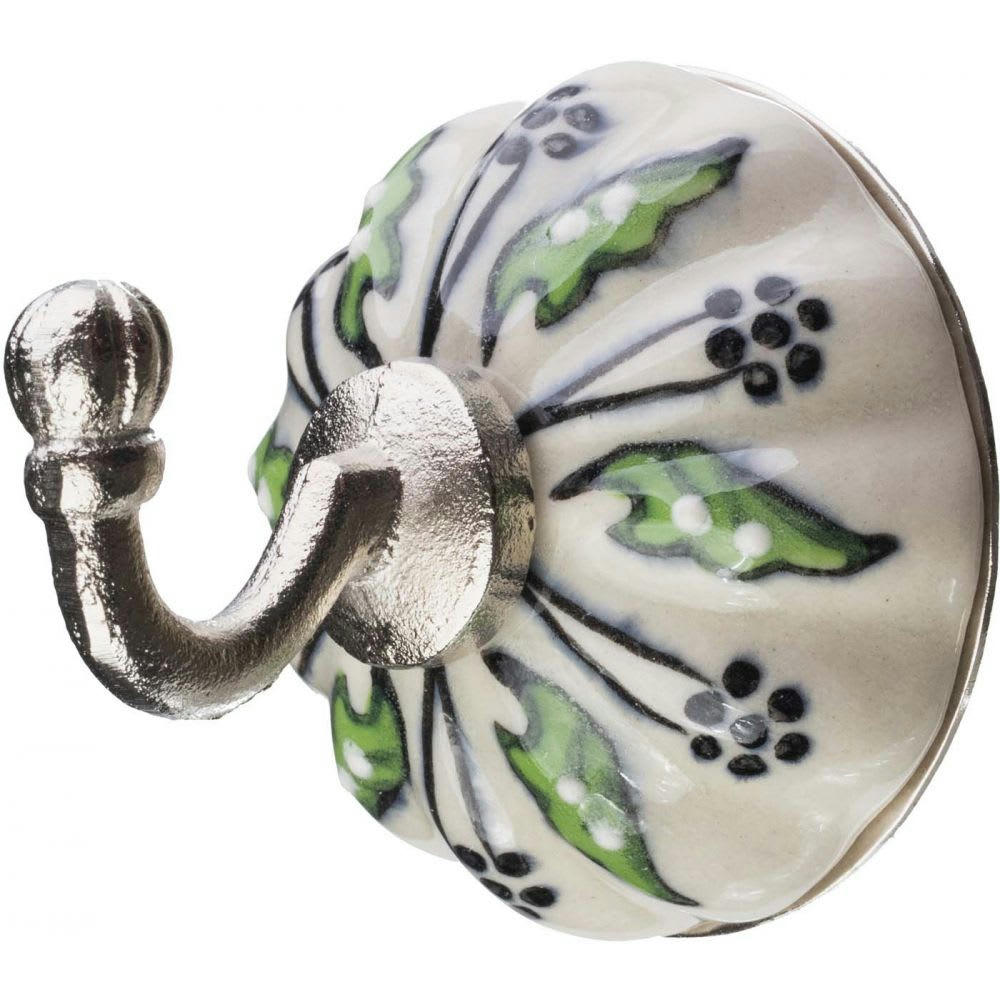 - Patère en céramique 1 crochet holly