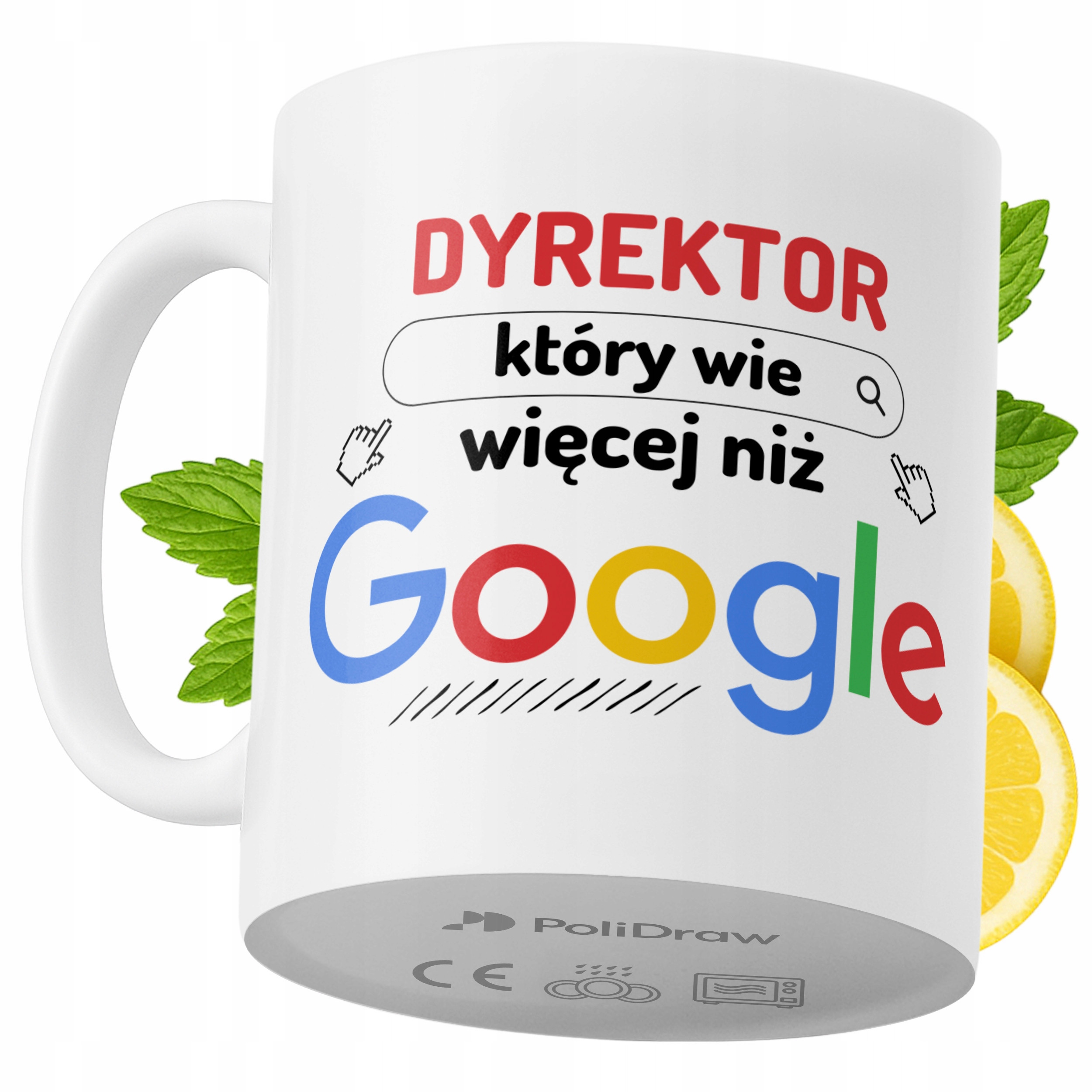 Kubek Dla Dyrektora na Prezent z Nadrukiem ze Zdjęciem 330 ml PoliDraw