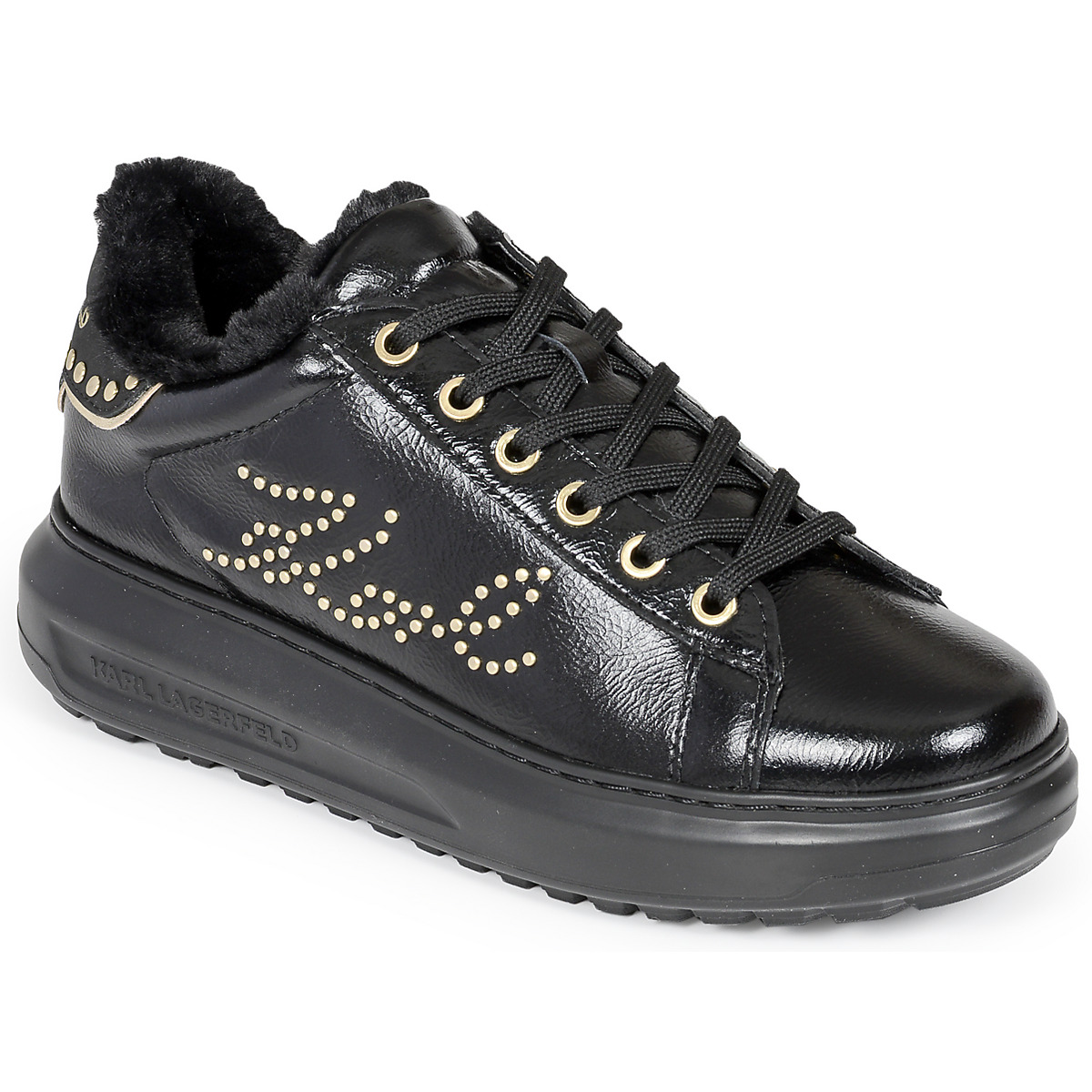 Karl Lagerfeld - KAPRI LUG Signia Studs Lo Lace - Black / Gold