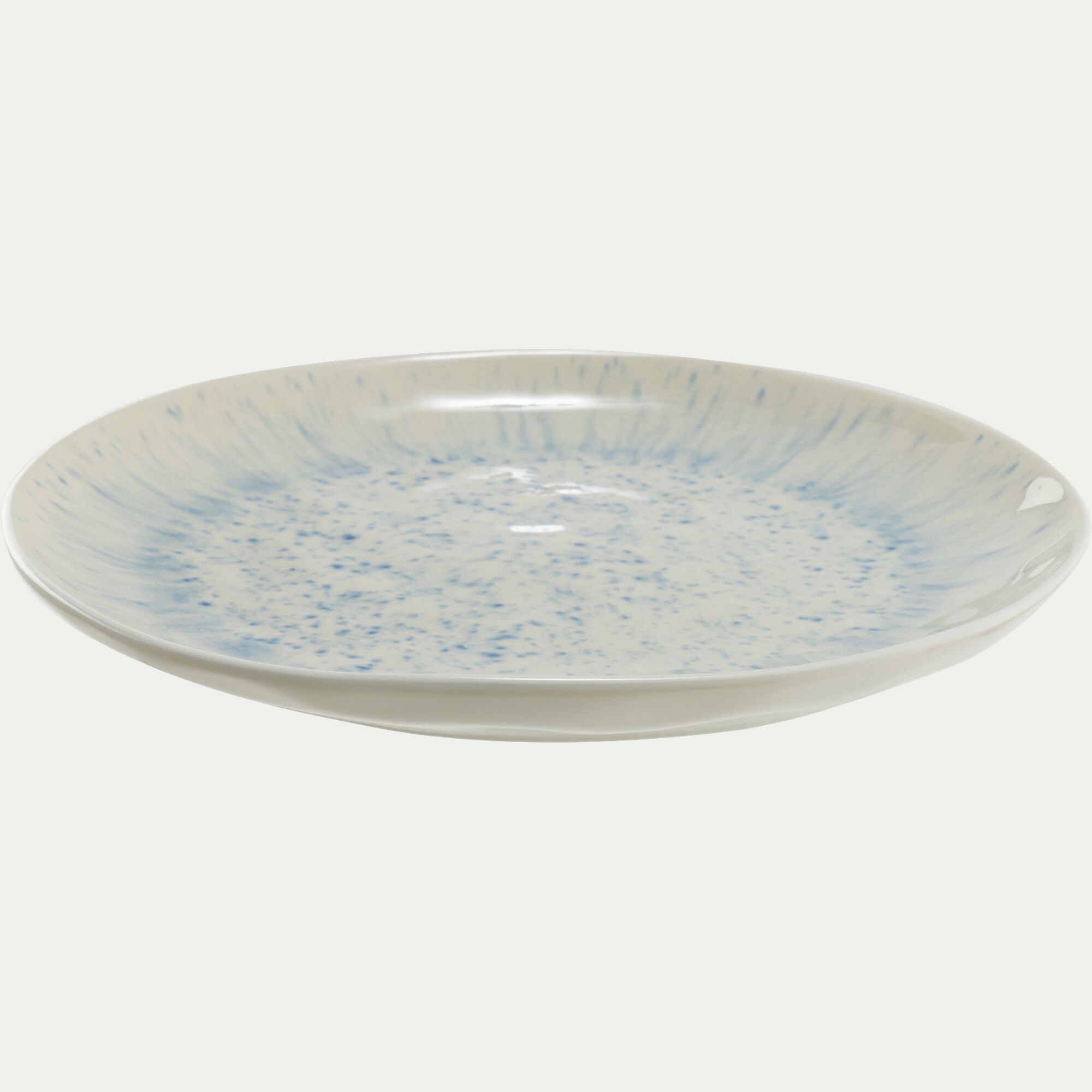 CALICO - Assiette plate en grès D27,5cm - bleu