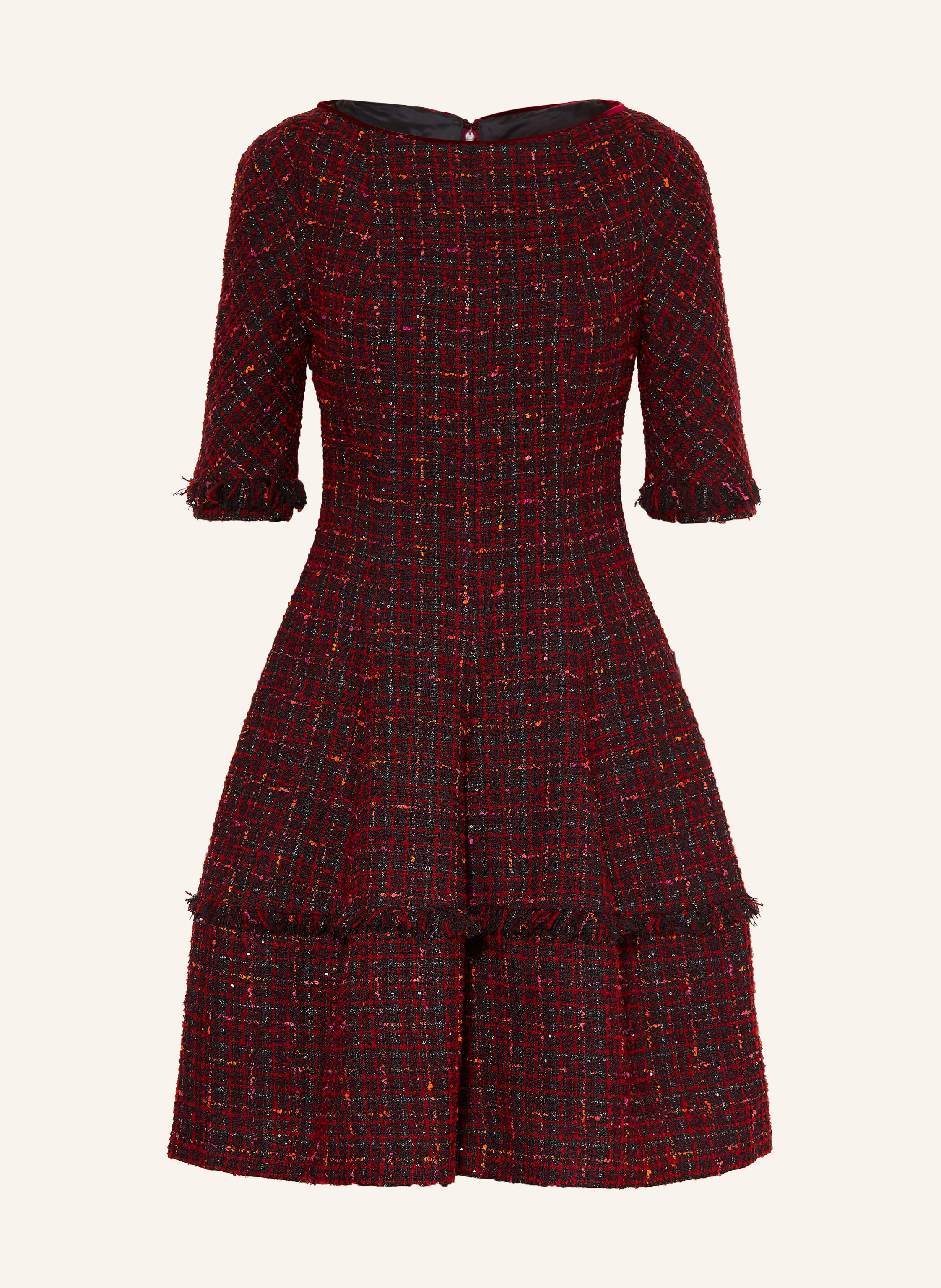 TALBOT RUNHOF Bouclé-Kleid mit Glitzergarn