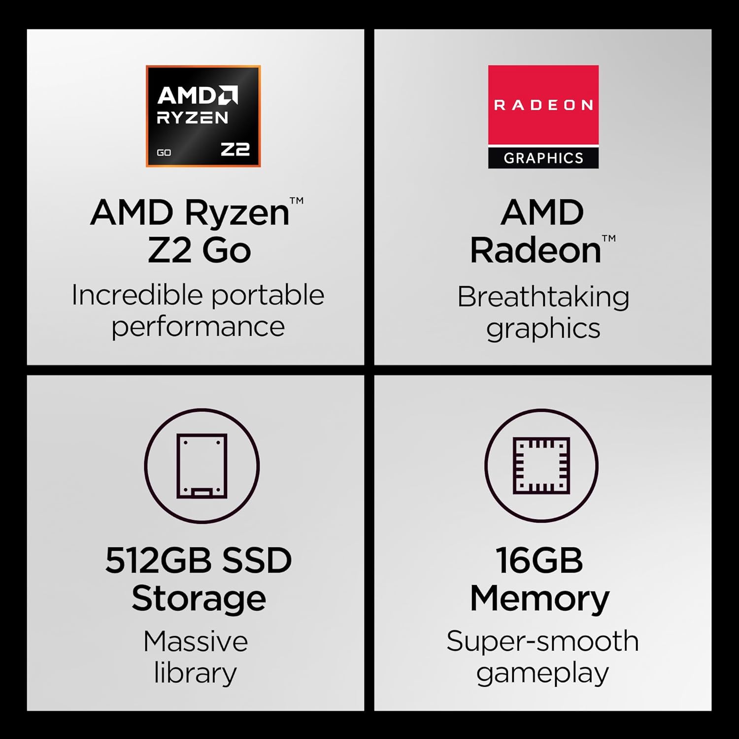 Lenovo Legion Go S - 2025 - Mobile Gaming Console - AMD Radeon graphics - 8 PureSight IPS Display - 120Hz - AMD Ryzen™ Z2 Go - 16GB Memory - 512GB Storage - Glacier White - Free PC Game Pass