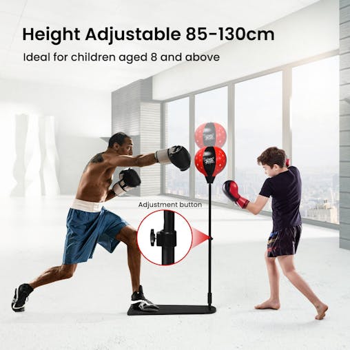 NNECW Inflatable Boxing Ball with Boxing Gloves & Air Pump for Kid