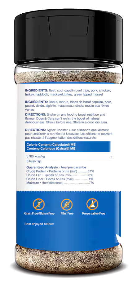 Totally Raw Booster+ Joint SuPPort SuPerfood ToPPer for Pets, 110-g