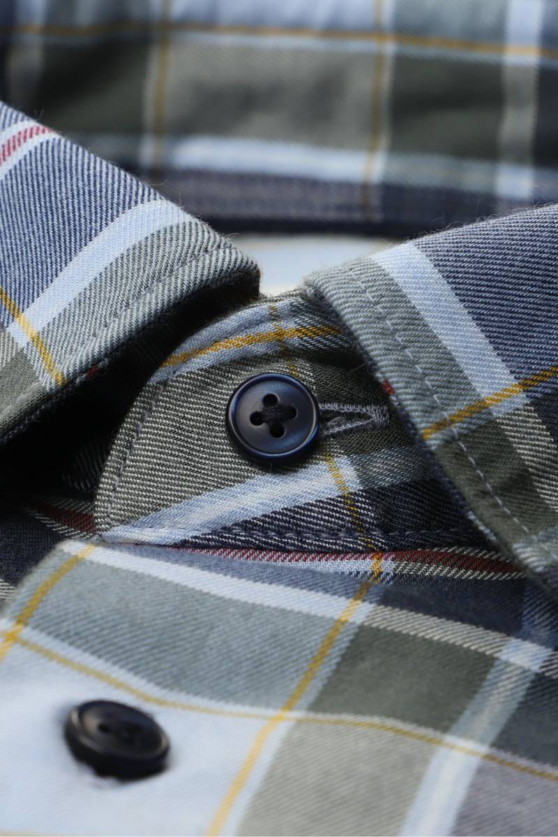 ETERNA Modern Fit Tencel Hemd blau, Kariert