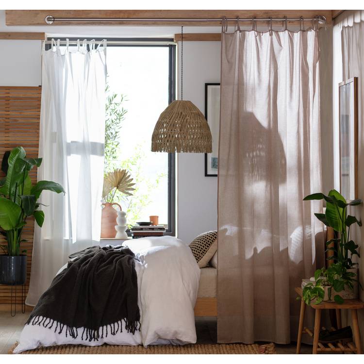 Habitat Sheer Voile Curtain - Taupe - 140x229cm