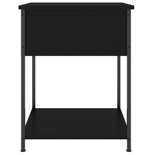 NNEVL Bedside Tables 2 pcs Black 44x45x58 cm Engineered Wood