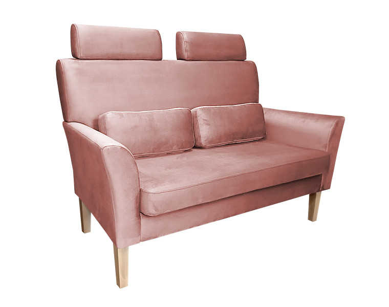 Sofa DENVER tkanina Welur noga drewniana
