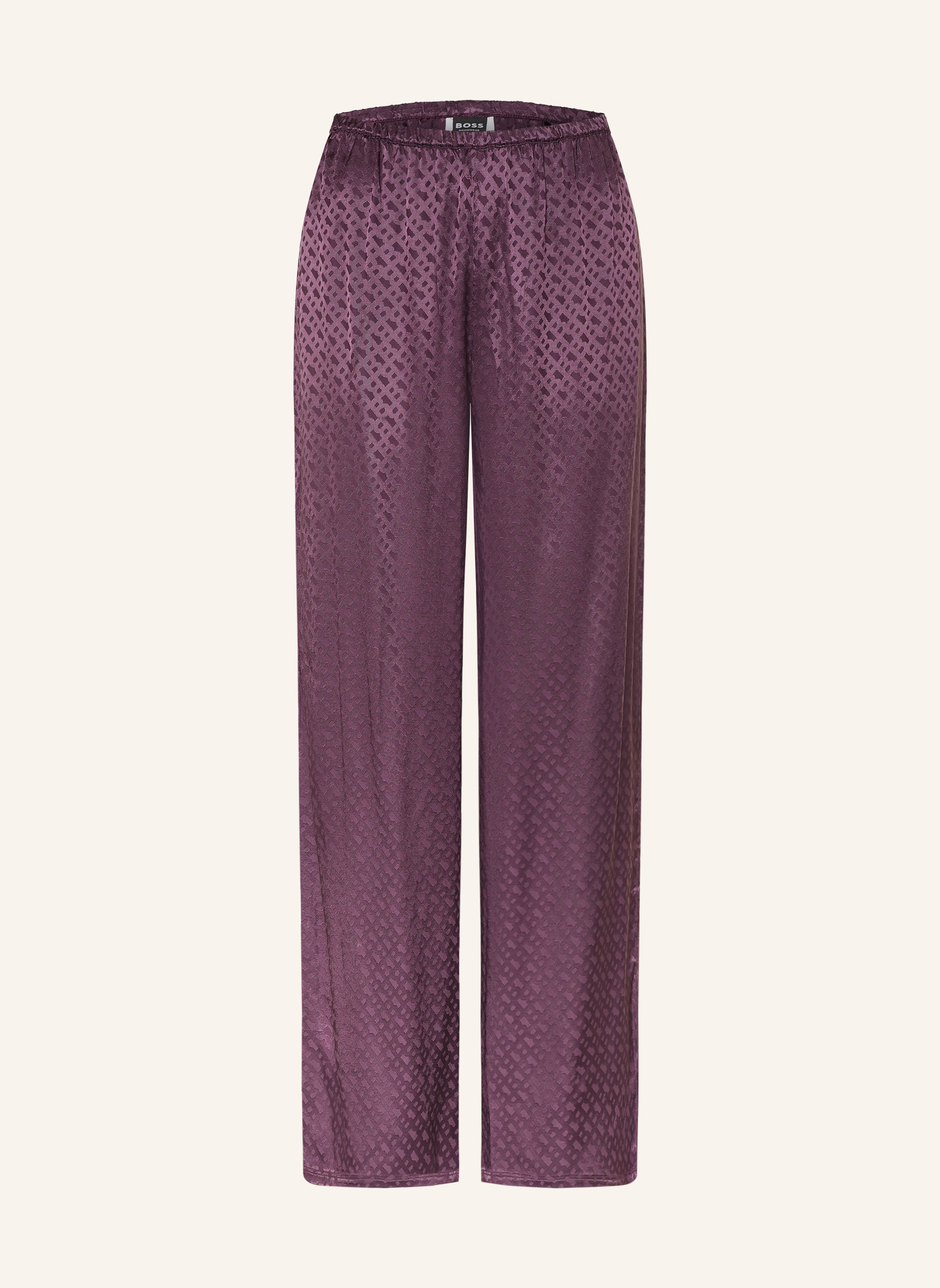 BOSS Schlafhose MONOGRAM aus Satin