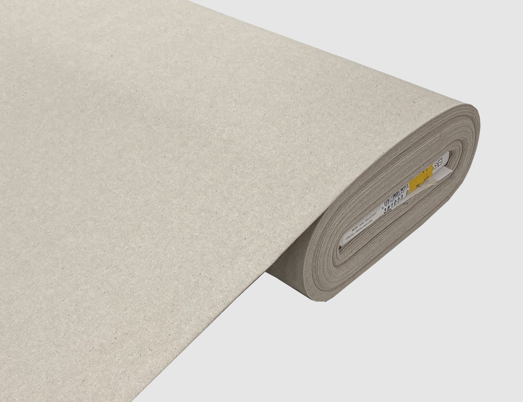Canvas Uni Natur Leinenoptik