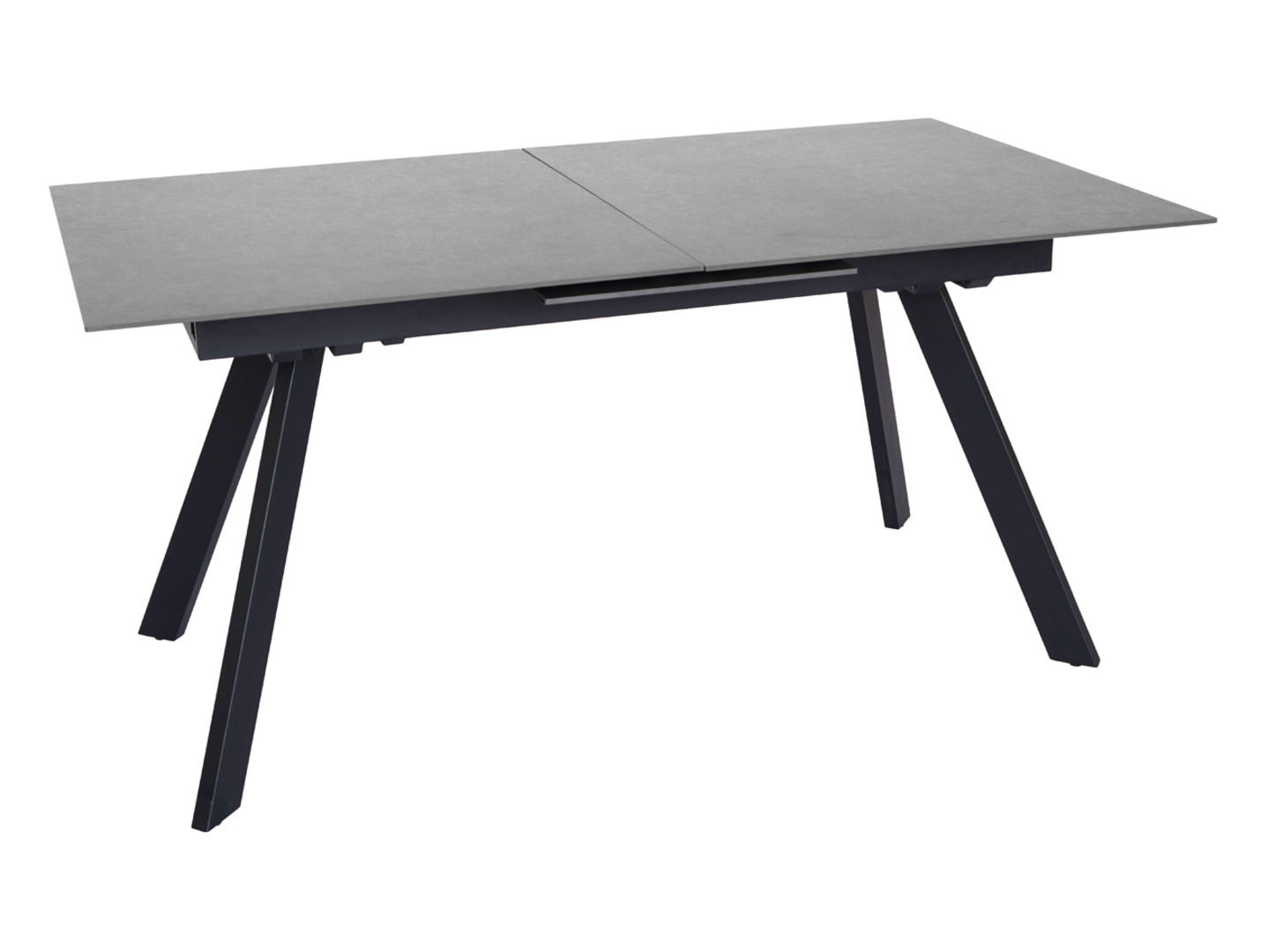 Stół rozkładany Planet 160-200x90 czarny/antacyt