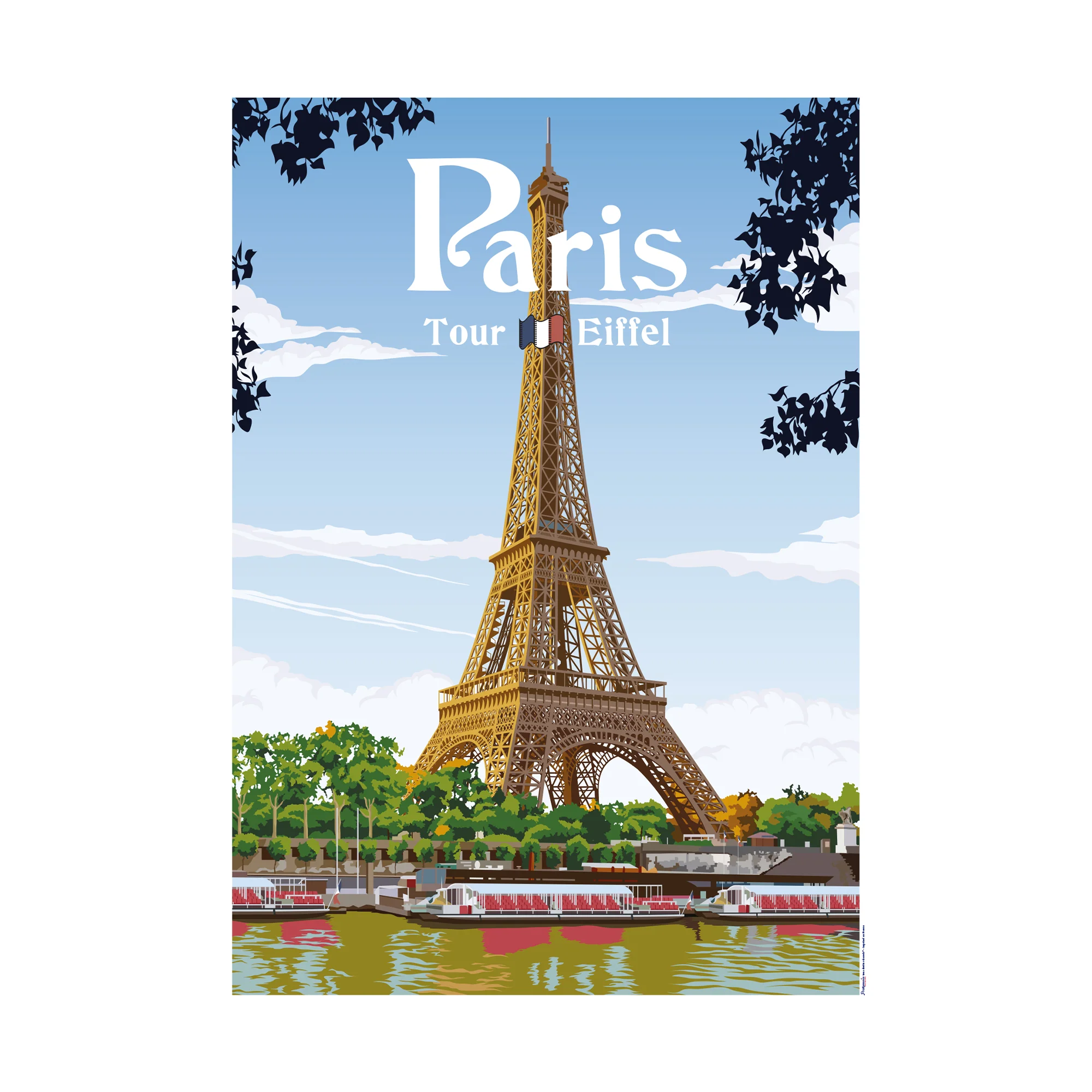 PRINTYMANIA Affiche PARIS 30 x 40 cm